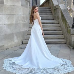 Vestido Novia Cola Encaje