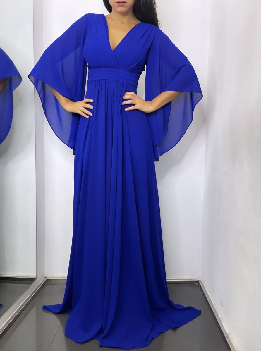 Vestido Gasa Mangas Curvy - Imagen 9
