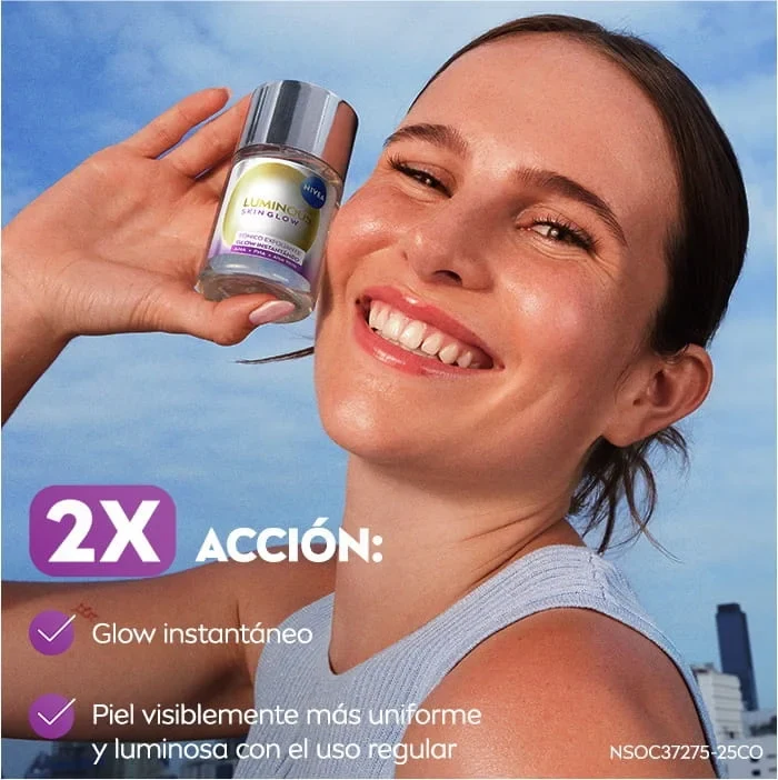 NIVEA Luminous Skin Glow Tónico Exfoliante – 100 ml Tónico exfoliante para una piel más luminosa, suave y uniforme - Imagen 5