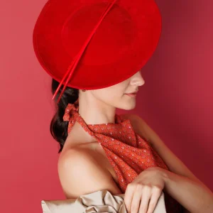 Tocado Mocca rojo