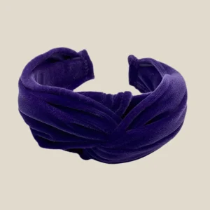 Diadema Baronesa morada de terciopelo