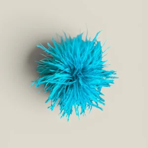 Tocado Pompón azul