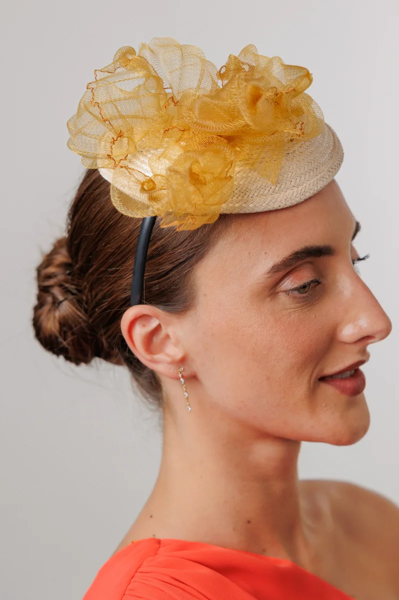 Tocado Sophie beige - Imagen 3