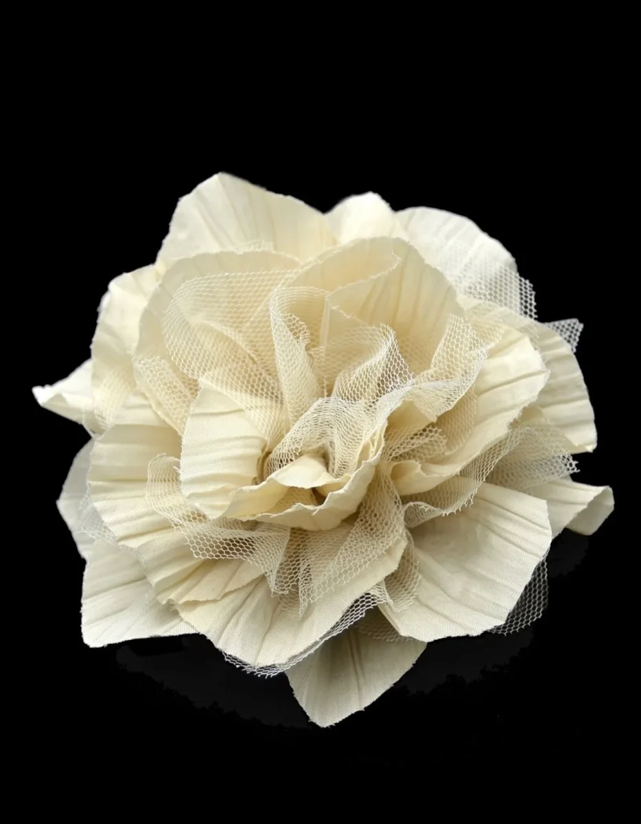 Flor Tul Beige - Imagen 6