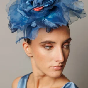 Tocado Raimunda azul