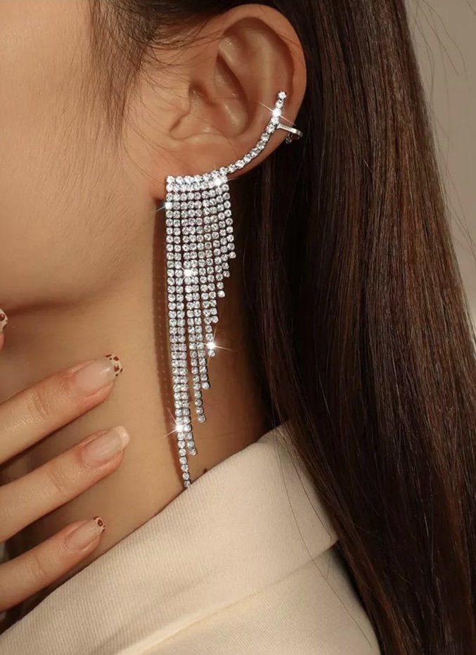 Earcuff Flecos Brillo - Imagen 2