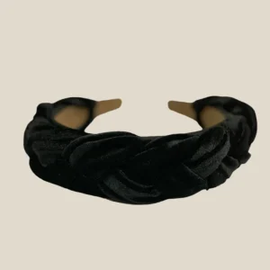 Diadema Infanta terciopelo negro