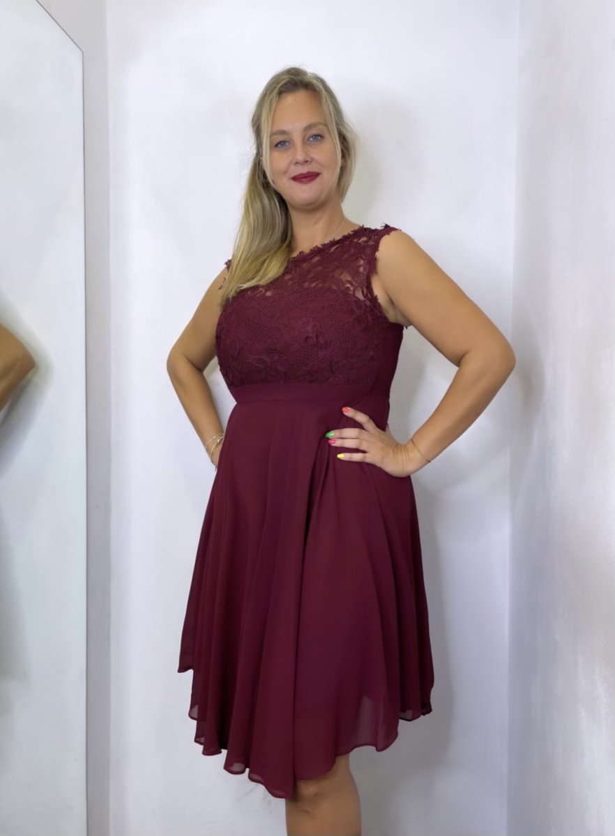 Vestido Encaje Corto Curvy - Imagen 2
