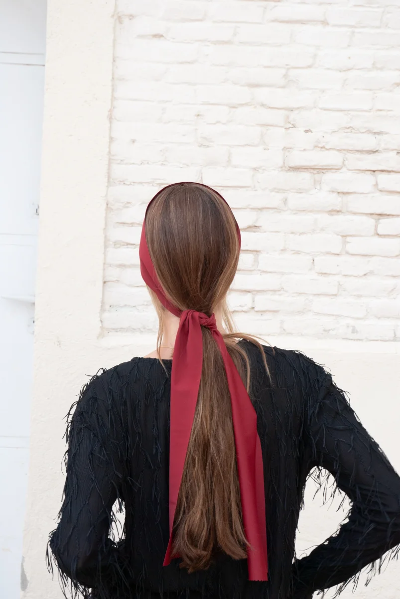 Bandana Boho vino - Imagen 3