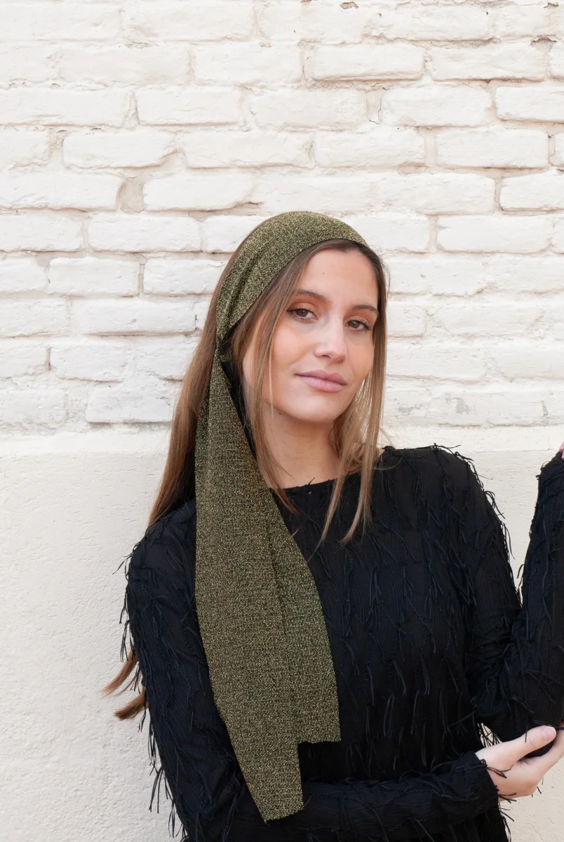 Bandana Boho verde - Imagen 3