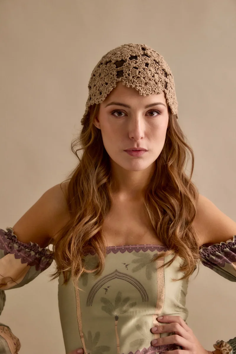 Casquete Tejido mostaza - Imagen 4