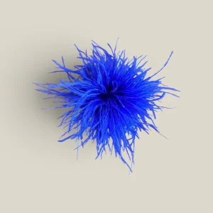 Tocado Pompón azul klein