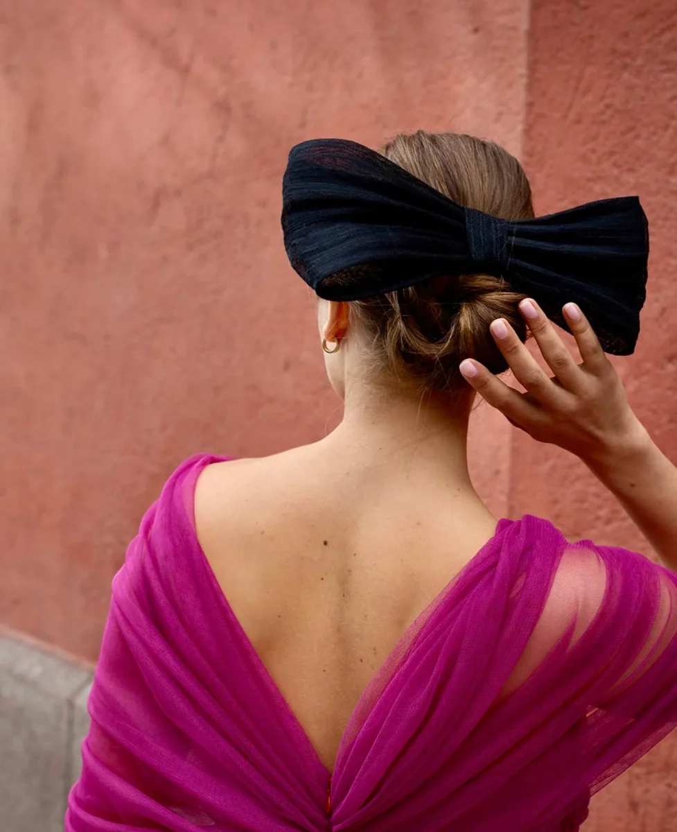 Lazo Sinamay negro - Imagen 2