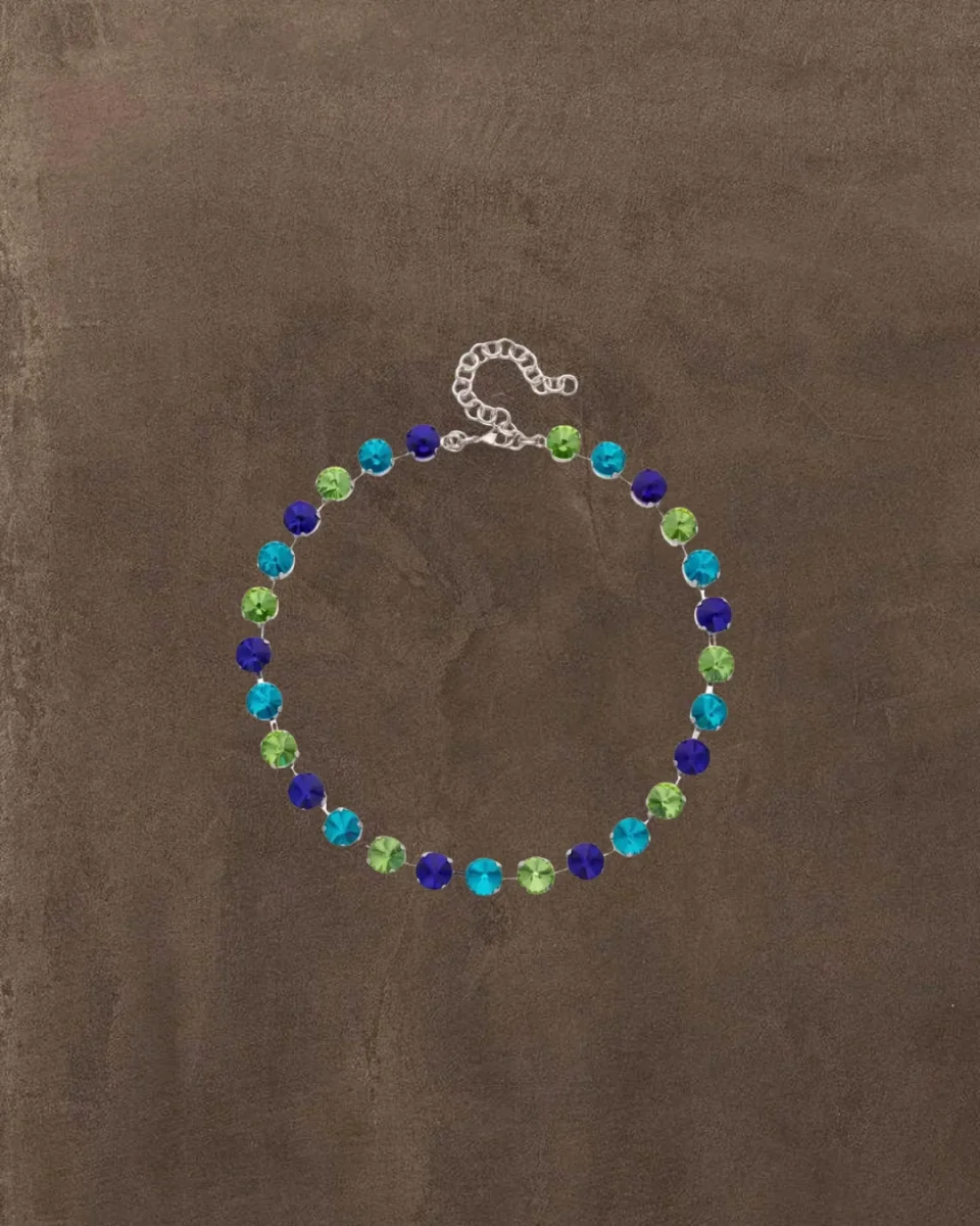 Collar Nuit azul y verde