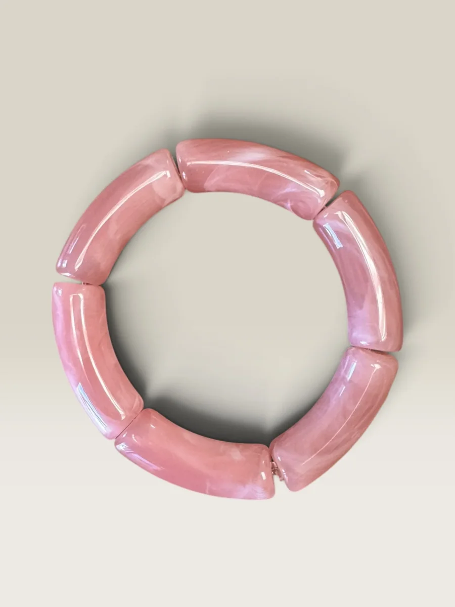 Pulsera Puzzle rosa