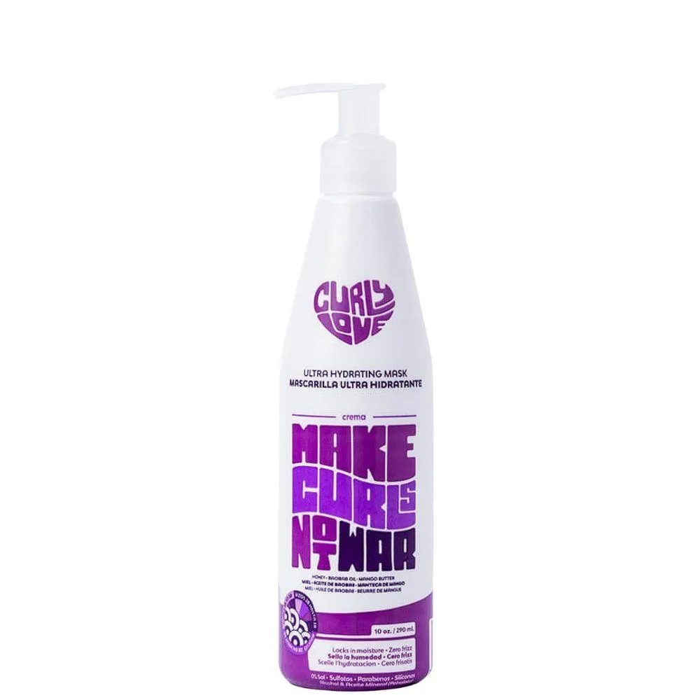 Curly Love Mascarilla Ultra Hidratante – 290 ml Mascarilla de hidratación profunda para rizos suaves, definidos y libres de frizz