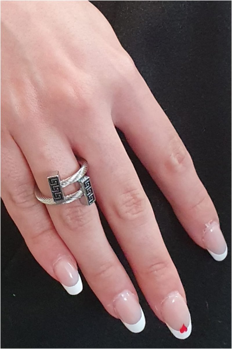 Conjunto mujer anillo y pulsera de acero - Imagen 4