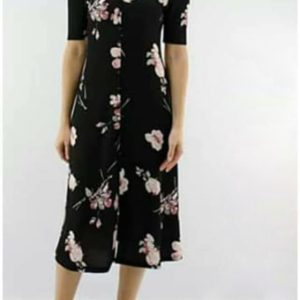 Vestido mujer estampado midi