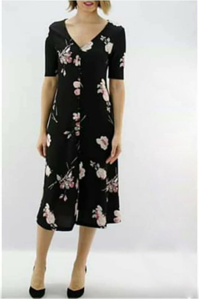 Vestido mujer estampado midi - Imagen 2