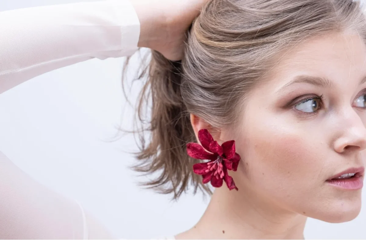 Pendientes Corola nude - Imagen 3