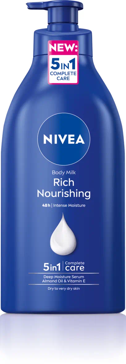NIVEA Crema Corporal Milk Nutritiva Piel Extra Seca 1 Litro - Imagen 2