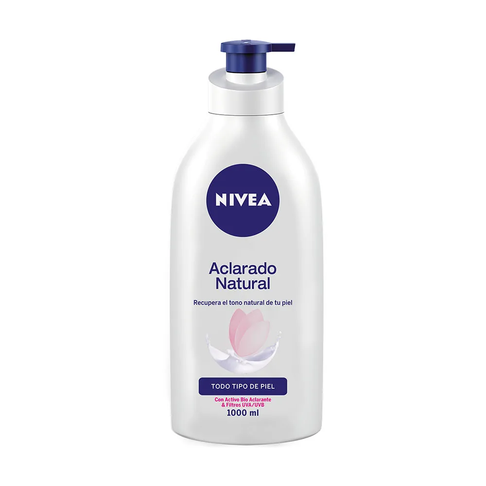 NIVEA Crema Corporal Aclarado Natural 400 ml / 1000 ml (1 Litro) - Imagen 2