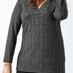 Jersey mujer punto con cremalleras tallas grande