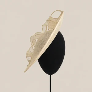Tocado Tirabuzón beige