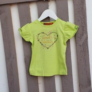 CAMISETA NIÑA BORDADA CORAZÓN