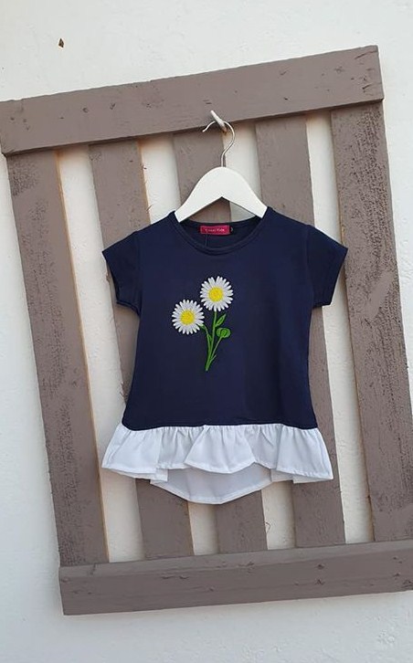 CAMISETA NIÑA MARGARITAS - Imagen 4