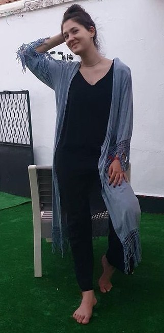 Kimono largo mujer con flecos - Imagen 4