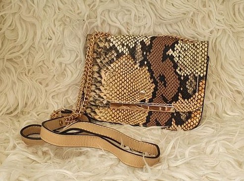 Bolso mujer animal print camel - Imagen 3