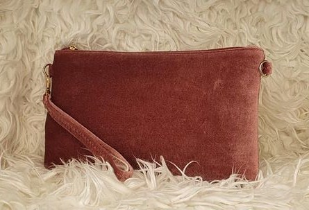 Bolso cartera mujer terciopelo - Imagen 2