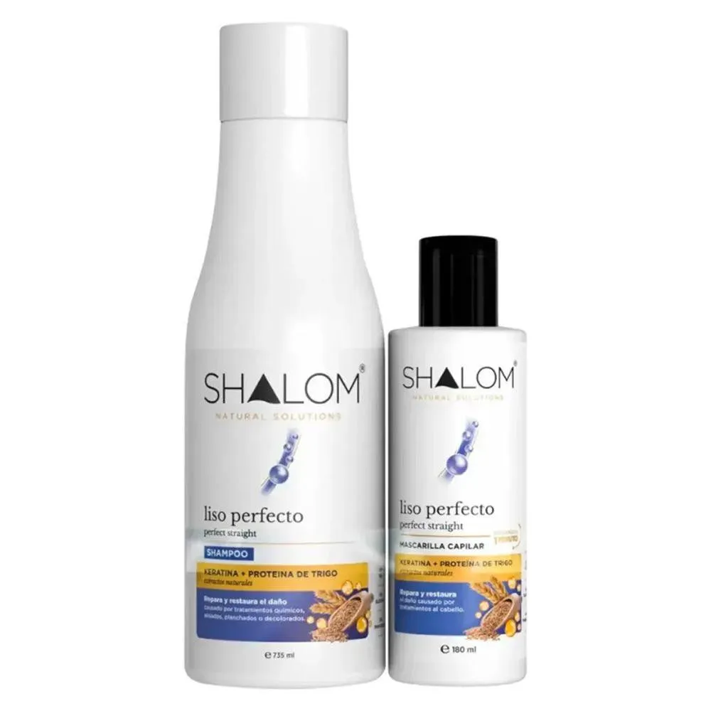 PACK DE SHAMPOO 735ML + MASCARILLA CAPILAR 180 ML LISO PERFECTO