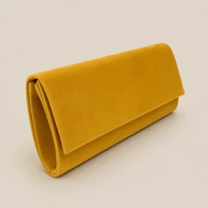 Bolso Sobre cuadrado mostaza