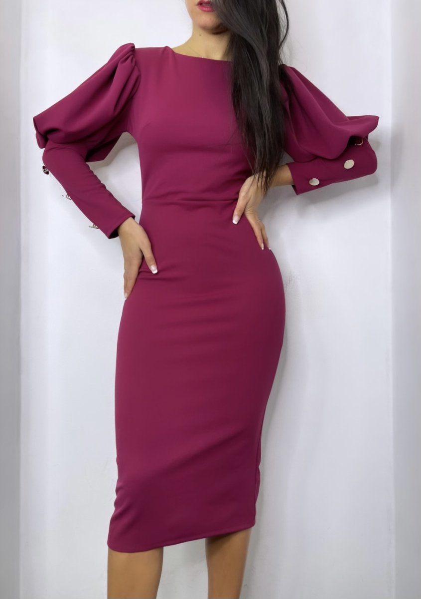 Vestido Midi Botones - Imagen 2
