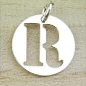 COLGANTE PLATA LETRA R