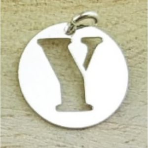 COLGANTE PLATA LETRA Y