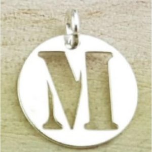 COLGANTE PLATA LETRA M