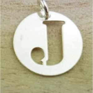COLGANTE PLATA LETRA J