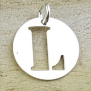 COLGANTE PLATA LETRA L