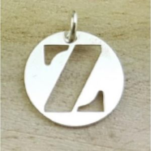 COLGANTE PLATA LETRA Z