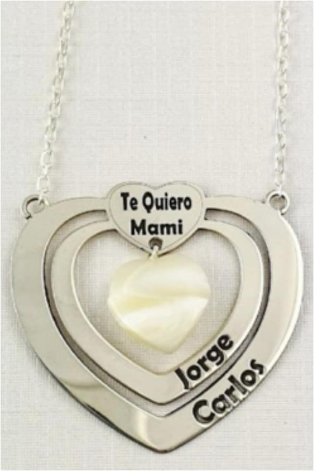 Gargantilla DOBLE CORAZÓN personalizado de Plata de ley
