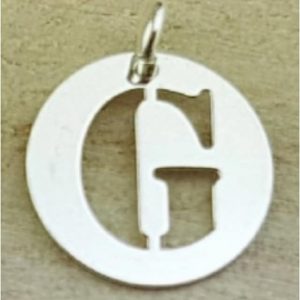 COLGANTE PLATA LETRA G