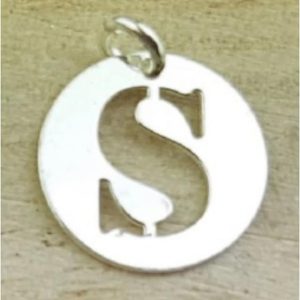 COLGANTE PLATA LETRA S