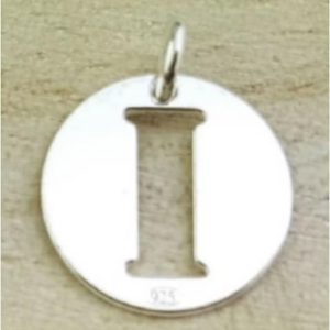 COLGANTE PLATA LETRA I