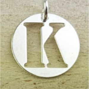 COLGANTE PLATA LETRA K
