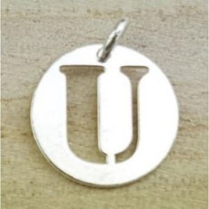 COLGANTE PLATA LETRA U