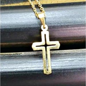 CRUZ ACERO DORADO