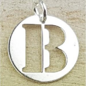 COLGANTE PLATA LETRA B
